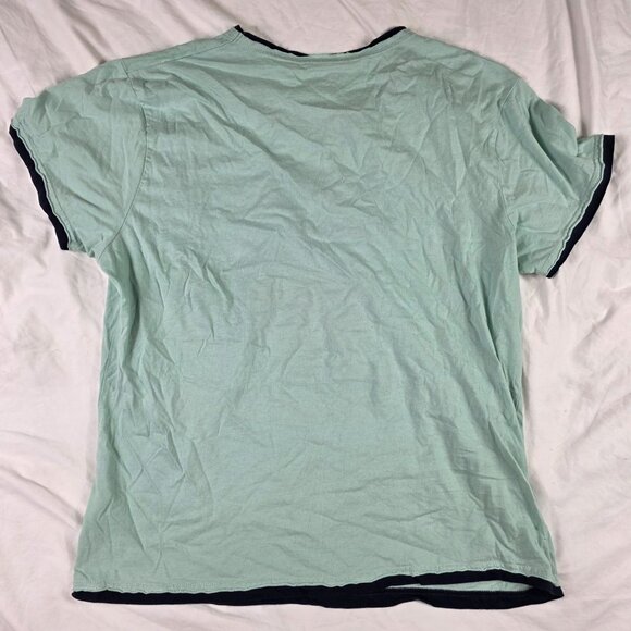 Lazy One Stuck In Bed Graphic Adults Size Large Mint Green Shirt Sleep Wear - Picture 2 of 8